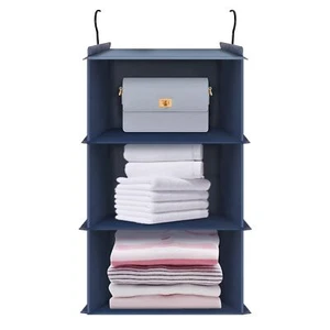 3 Regal Hängende Schrank Organizer Zusammenklappbar Schwerlast Schrank Organizer... - Bild 1 von 7
