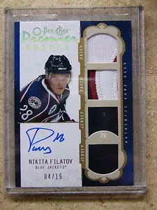 08-09 OPC Premier O-PEE-CHEE Rookie Quad Jersey Patch NIKITA FILATOV /15 - Picture 1 of 3