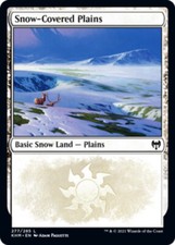 1x Snow-Covered Plains (277) - Foil - Kaldheim - Near Mint, English - MTG!