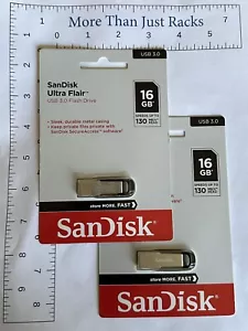Unidad Flash Sandisk Ultra Flair 16 GB USB 3.0 - Cantidad 2 - Nueva - Imagen 1 de 2