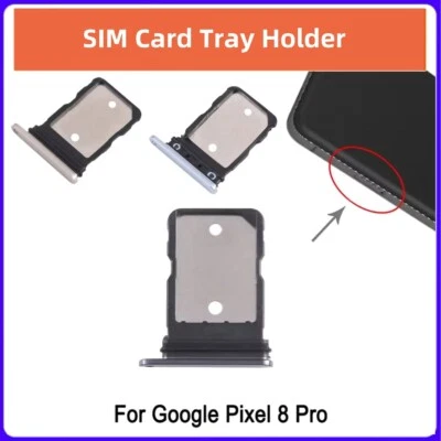 SIM Card Tray For Google Pixel 8 Pro Card Slot Adapter Holder Replacement Parts - Image 1 of 4