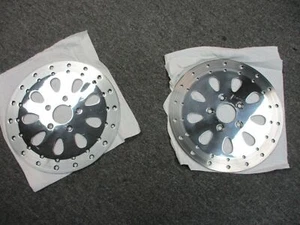 Indian Motorcycle OEM 01 Scout OEM Polished Brake Rotors Front & Rear - Picture 1 of 6
