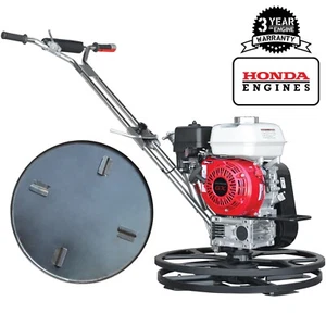 24" Concrete Power Trowel Edger 5.5HP Honda Float Pan Blade Screed Finishing Too - Picture 1 of 11