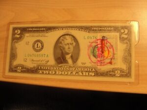 1976 $2 UNITED STATES FEDERAL RESERVE NOTE  W/FIRST DAY ISSUE STAMP Z923-24