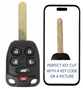 KEY CUT SERVICE + Remote Head Key For Honda Odyssey 2011 - 2013 N5F-A04TAA - Picture 1 of 4