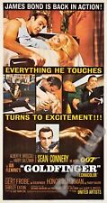 James Bond Goldfinger Spy Film Movie Classic Print Poster Wall Art Picture A4 +