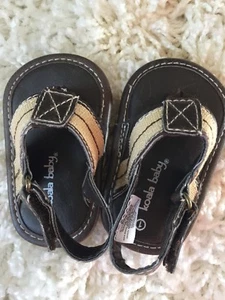 Baby Boy's Brown Sandals, Size 1 - Picture 1 of 3