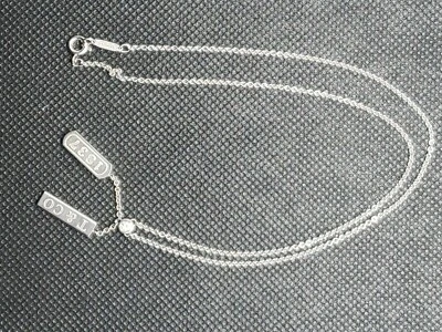 "Collar Tiffany 750 oro blanco 1837 con diamantes 16""" Foto 1 de 3