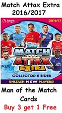Match Attax Extra 2016/17 Man of the Match Cards MOTM TOPPS 16/17 2016/2017