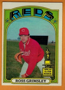 1972 Topps Baseball Card-Ross Grimsley/Cincinnati Reds - Picture 1 of 1