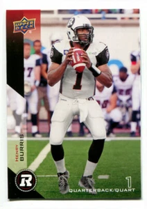 2014 CFL Henry Burris Card #59 Ottawa Red Blacks Temple University - Picture 1 of 2