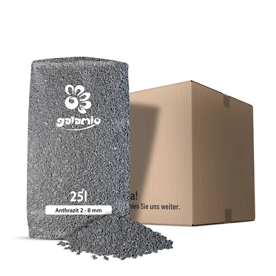 25 kg Sack Lavamulch 2–8 mm anthrazit schwarz – Natur | Splitt Deko Gestein - Bild 1 von 4