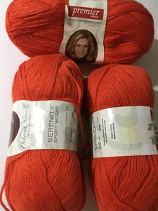 2 Full/1 Partial~ PREMIER YARNS ~ Serenity Sport Weight Acrylic Yarn ~ Grenadine - Picture 1 of 1