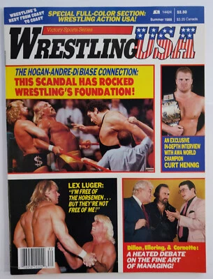 Wrestling USA Summer 1988 Magazine Hulk Hogan Andre th Giant Jim Cornette WWF - Image 1 of 2
