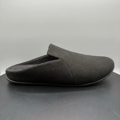 Fitflop Chrissie麂皮绒凉鞋女式8.5黑色懒人拖鞋 — 第 1/4 张图片