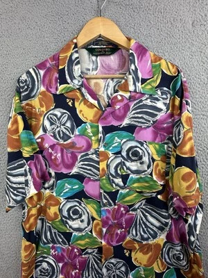 Camisa de Colección Colores por Alexander Julian Arte Floral Hawaiana Hombres Grande Multicolor Foto 1 de 4