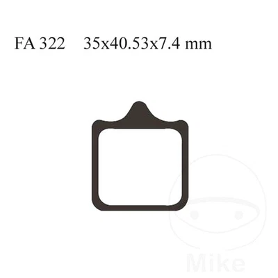 Juego de 1 pastillas de freno delanteras EBC sinterizadas HH para Husqvarna SM 530 RR 2009-2010 Foto 1 de 4