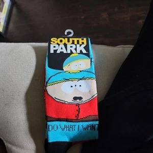 South Park Eric Cartman Mens Crew Socks 1 Pair Size 6-12 Comedy Central New - Picture 1 of 2