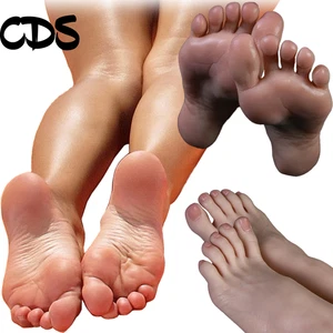 NEW Platinum Silicone Female Vein Feet Mannequin Big Feet High Arch Foot Size 37 - Picture 1 of 13