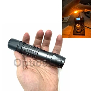 593nm Yellow Laser Flashlight Rare DPSS Laser Portable Unique Color 18350 Incl - Picture 1 of 6