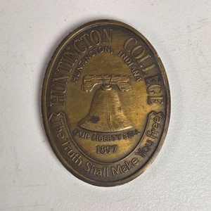Huntington College Unsere Freiheit Glocke 1897 Messing ovale Plakette Blair Dowden 12. Pre - Bild 1 von 10