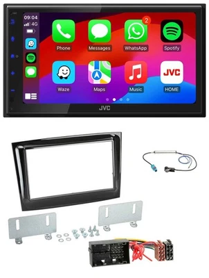 JVC Bluetooth 2DIN MP3 DAB USB Autoradio für Fiat Doblo ab 2015 piano schwarz - Bild 1 von 4