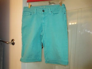 Pre-owned women's denim shorts Eddie Bauer Slightly curvy Size 4 turquoise - Picture 1 of 24