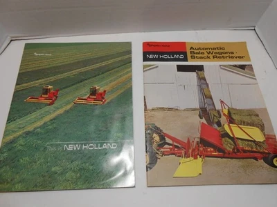 Vagones de pacas Sperry Rand New Holland de colección más que un eslogan folleto de ventas anuncio Foto 1 de 4