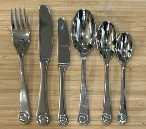 6~Robert Welch AMMONITE Toddler Child Flatware Appetizer Cocktail Hors D'oeurve - Picture 1 of 2