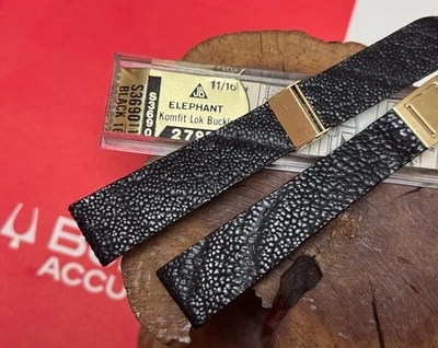 Correa de reloj vintage de cuero especial años 60 JB Champion Bulova Accutron talla 11/16 Foto 1 de 4