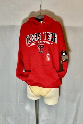 RUSSELL TEXAS TECH RED RAIDERS COLLEGE COLOSSEUM PULLOVER HOODIE MEDIUM NWT - Image 1 of 4