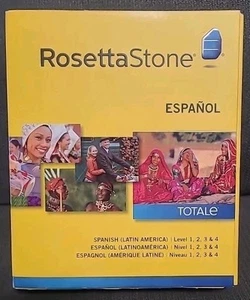 Rosetta Stone Spanish Latin America Levels 1-4 CDs - NEW SEALED - Picture 1 of 4
