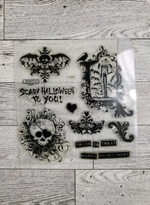 My Acrylix Autumn Decorative Stamps Close To My Heart D1442 Thriller Halloween - Picture 1 of 4