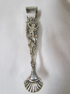 Vintage Italienische Zuckerzange Bellini Italy Cherub Silber Teller - Bild 1 von 6