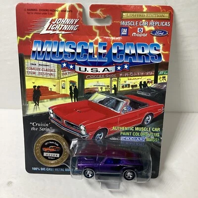 Johnny Lightning, Muscle Cars США, 1971 Hemi Cuda, масштаб 1/64 🼼 - Изображение 1 из 4