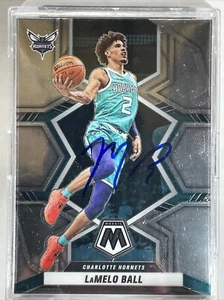 LaMelo Ball Signed ON CARD Autographed 2021-22 Mosaic Auto Hornets - Picture 1 of 3