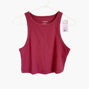NEW Wild Fable Ribbed Cropped High Neck Tank Top - Size Large - Picture 1 of 6
