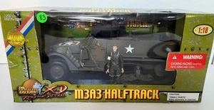 WWII M3A3 Halftrack 1:18 RARE 21st Century Ultimate Soldier w/ Figure - Picture 1 of 10
