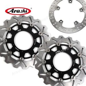 Rotor de disco de freno trasero delantero negro Fit BMW F800GS ABS 2009-2018 F 800 GS Arashi - Imagen 1 de 14