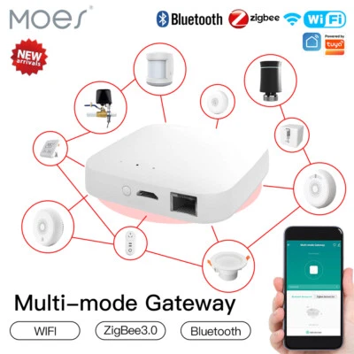 MOES Tuya ZigBee Bluetooth Multi-Mode Smart Home Gateway WLAN Mesh Hub Brücke - Bild 1 von 4