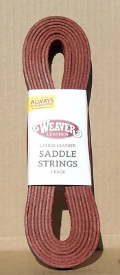 Weaver Leather: Saddle String 2-Pack, Latigo Leather - 1/2" x 72" -- ships free
