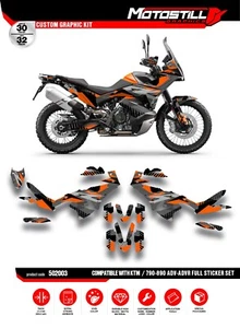 JUEGO DE PEGATINAS GRÁFICAS APTO PARA KTM 790 / 890 ADV / ADV-R 2023 - KIT DE CALCOMANÍAS - Imagen 1 de 3