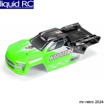 Arrma 402359 Kraton 4x4 BLX Painted Decaled Trimmed Body Green/Black - Image 1 of 2