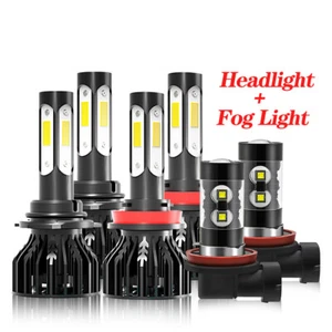 For Toyota Camry 2007- 2014 LED Headlight Bulbs Kit High /Low Beam+Fog Light - Picture 1 of 15