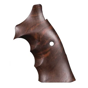 Grip For SW S&W K - L - X .38 .357 Frame Open Back SquareButt Walnut Wood - Picture 1 of 4