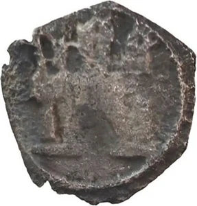 COLOMBIA, Bogotá, cob ¼ real, Philip IV, no assayer (1649-65), castle with tilte - Picture 1 of 3