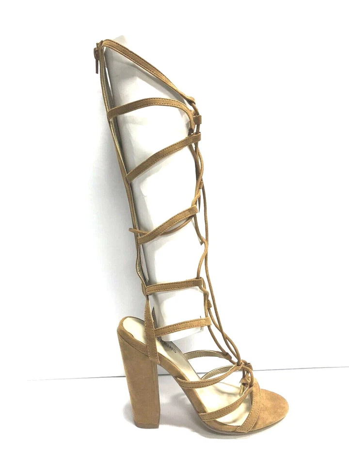 Call It Spring Women’s Etirewen, Strappy Heeled Sandals-Cognac, Size 7.5M.  - Image 1 of 4