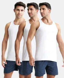 Jockey Men’s Modern Classic Vest – White Undershirt – Style #8820 – 3-Pack - Picture 1 of 5