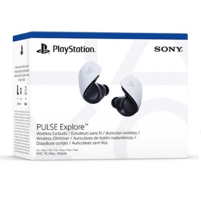 SONY AURICOLARI PULSE EXPLORE PS5 WIRELESS PLAYSTATION 5 CUFFIE BIANCA (WHITE) - Immagine 1 di 4