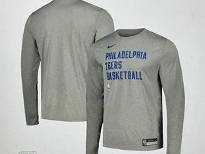 Philadelphia 76ers Nike 23/24 Legend On-Court Gray Practice LS Shirt - NWT - Picture 1 of 8
